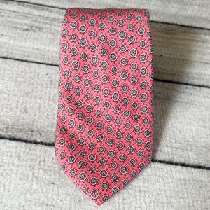 Vineyard Vines Men's Nantucket Red Silk Tie, Boat Helm Tiller Steering Wheel